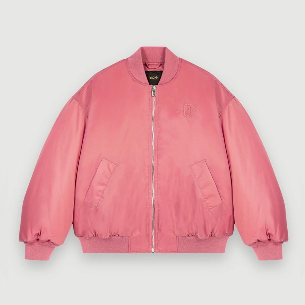 MAJE Bomber Jacket - Rosewood